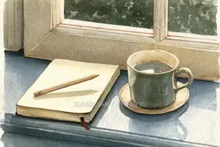 Reading and Daily Life 025 · Illustration AI Image