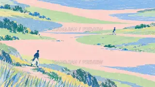 Pastel Layered Shadows · Printmaking AI Image