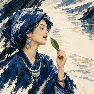 A Leaf in the Palm · Illustration Image