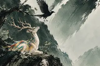 The Crow's Warning · Illustration Image