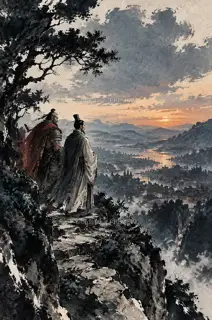 First Lamps in the City · Illustration Image