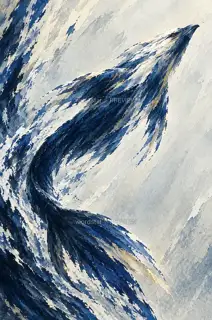 The Tail Drives Deep Water · Illustration Image