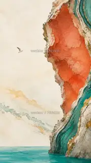 The far side of a lone island · Illustration Image