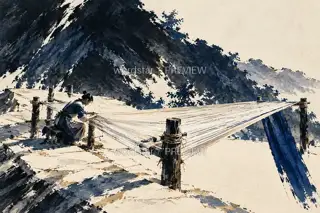 Warp Threads on the Slope · Illustration Image