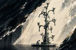 Branches in the Dark Hall · Illustration Image