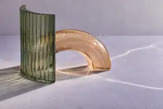 Glazed Glass Divides Day and Night · Abstract AI Image
