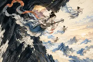 Dawn at the Cave · Illustration Image