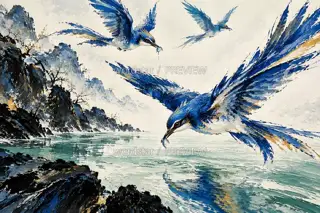 Wingtip Over the Spring · Illustration Image