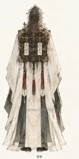 Shanlan Cangzhu, original promotional page character, back · Illustration Image