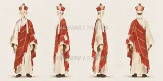 Tang Monk, small traveler portrait · Paper Art AI Image