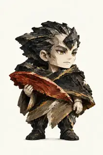 Mountain Folding Walker, Offset Layers Mountain Spirit, Chibi Avatar · Illustration Image