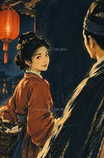 A Glance in the Lamplight · Illustration Image