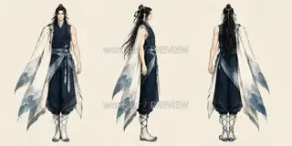Moon Tide Walker, Ebb Tide Traces, Three Views · Illustration Image