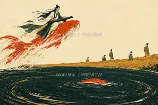 Waiting at the Water · Illustration Image
