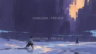 Faint Light in the Purple Night · Illustration AI Image