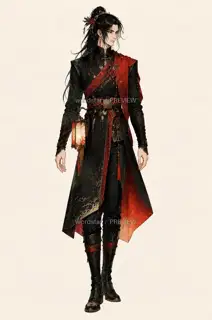 Crimson Lantern Night Patrol Vigil City Patrol Main Character Art · Illustration Image