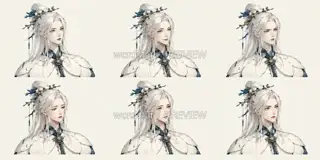 Snow Porcelain Dream Gazing · Listening to Snow Hidden Sound · Expression · Illustration Image