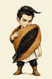 Thunder-Gathering Boy, Drum-Bone Echo, Chibi Avatar · Illustration Image