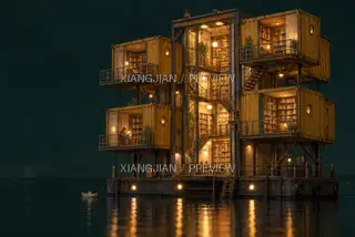 Night Voyage Book House · Paper Art AI Image