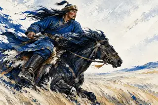 Mane in the Wind · Illustration Image