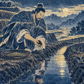 Reading the Soil · Illustration AI Image