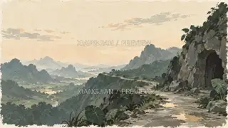 Stories on the Mountain Road 248 · Paper Art AI Image