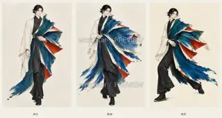 Mountain Folding Walker - Turning Back Over the Mountain - Movement and Rest · Illustration Image