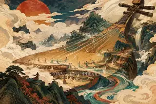 Landscape of Strings · Illustration AI Image