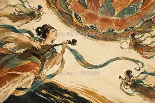 Music Within the Lotus · Illustration Image