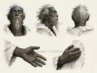Tide Crossing Listener · Salt Shell Hides Sound · Divine Parts and Gestures · Illustration Image
