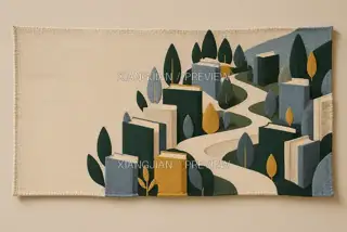 Forest within Fabric · Paper Art AI Image