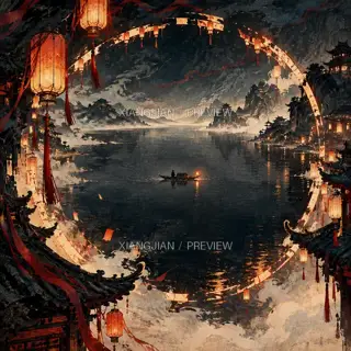 A Boat at the Centre · Illustration AI Image