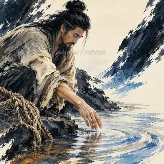 Ripples beneath the Hand · Illustration Image