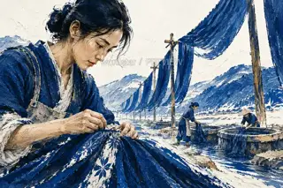 Cloth Across the Valley · Illustration Image