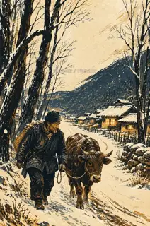 Returning at Major Snow · Illustration Image