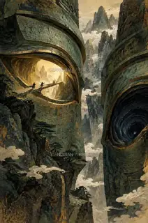 Bridge Within an Eye · Illustration AI Image