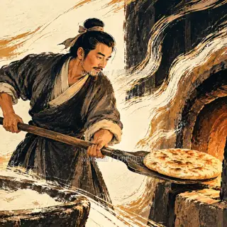 Bread from the Oven · Illustration Image