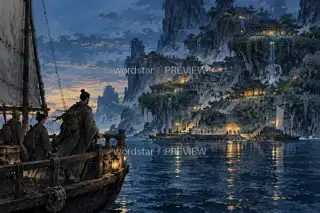 Moored in a Strange Land · Illustration Image