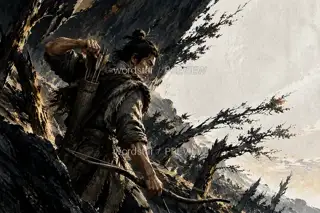 Reaching for an Arrow · Illustration Image