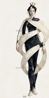 Night-Mending Weaver · Star Bone Woven Robe · Front · Illustration Image