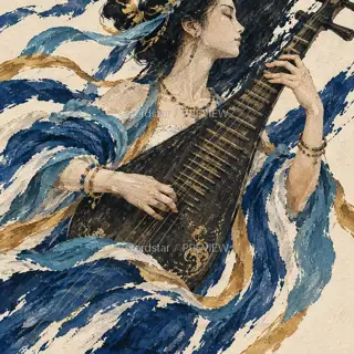 The String beneath a Finger · Illustration Image
