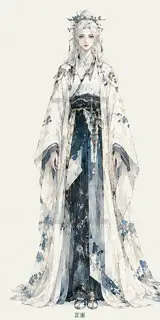Snow Porcelain Dream Watching Promo Page Original Character Front · Illustration Image