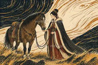A Handful for the Horse · Illustration Image