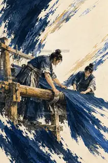 Rolling the Cloth · Illustration Image