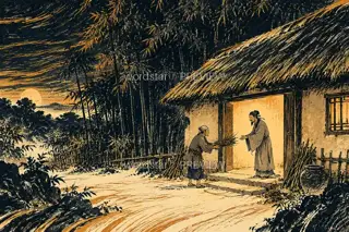 A Visitor beyond the Lamp · Illustration Image