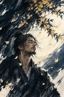 Closing His Eyes to the Scent · Illustration Image