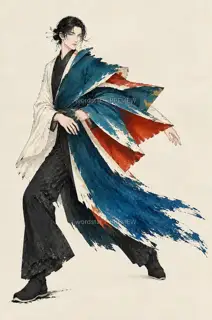 Mountain Bending Walker · Turning Back Across the Mountain · Illustration Image