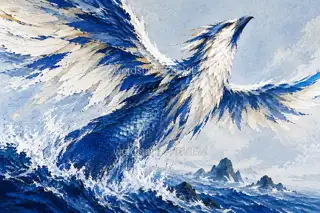 Wings Above the Sea · Illustration Image