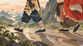 Stories on the Mountain Path 318 · Paper Art AI Image