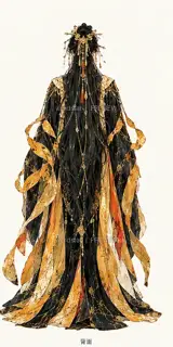 Golden Musician - Promotional Original Character - Back · Illustration Image